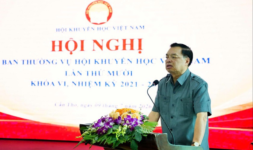 Hội nghị Ban Thường vụ Trung ương Hội Khuyến học Việt Nam lần thứ Mười: Chuẩn bị cho đại hội nhiệm kỳ VII - Ảnh 9.