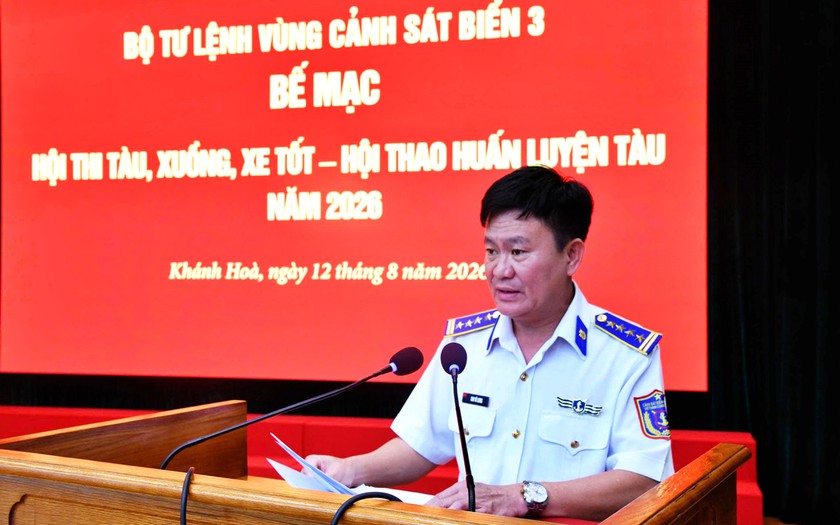 Bộ Tư lệnh V&ugrave;ng Cảnh s&aacute;t biển 3 tổ chức hội thi, hội thao về huấn luyện t&agrave;u năm 2026 - Ảnh 3.