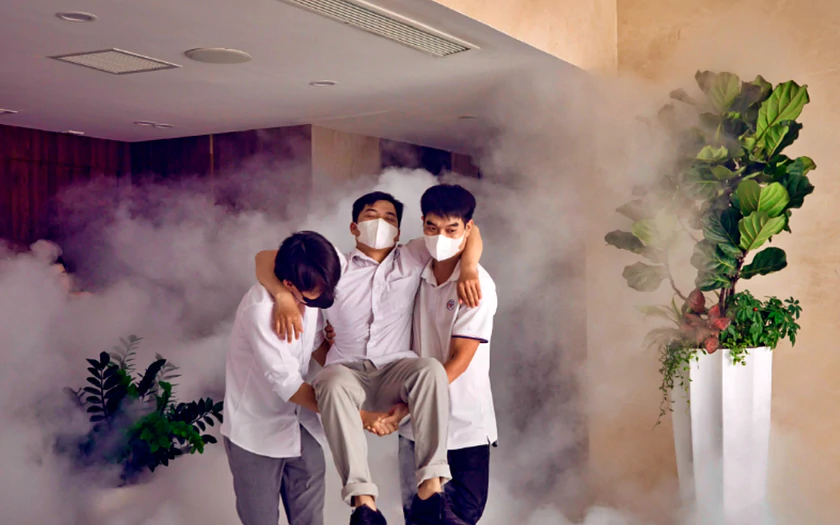 N&acirc;ng cao kỹ năng ph&ograve;ng ch&aacute;y, chữa ch&aacute;y v&agrave; cứu nạn, cứu hộ cho c&aacute;n bộ, nh&acirc;n vi&ecirc;n T&ograve;a nh&agrave; Kinh Bắc Thăng Long - Ảnh 1.