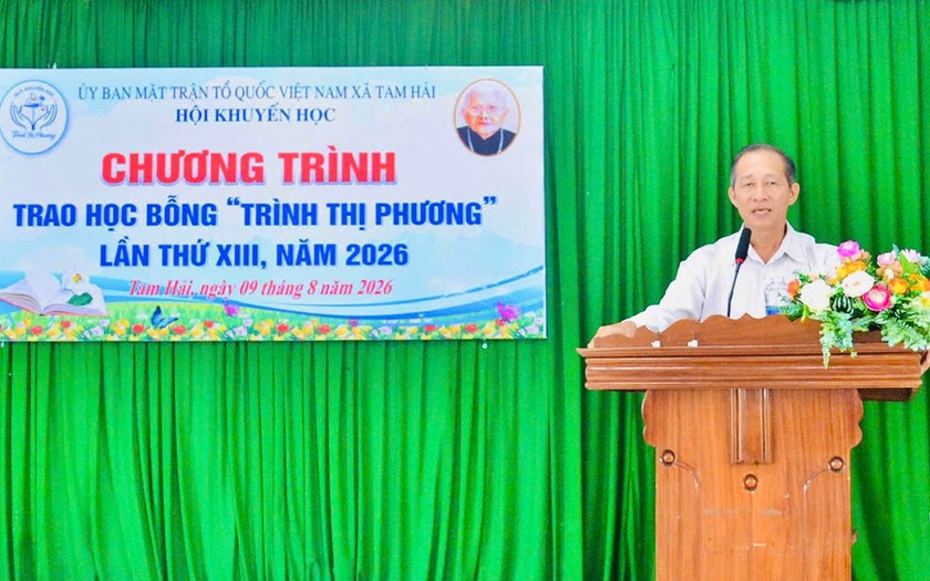 Hội Khuyến học x&atilde; Tam Hải (Đ&agrave; Nẵng) 13 năm ph&aacute;t triển quỹ khuyến học Tr&igrave;nh Thị Phương - Ảnh 1.