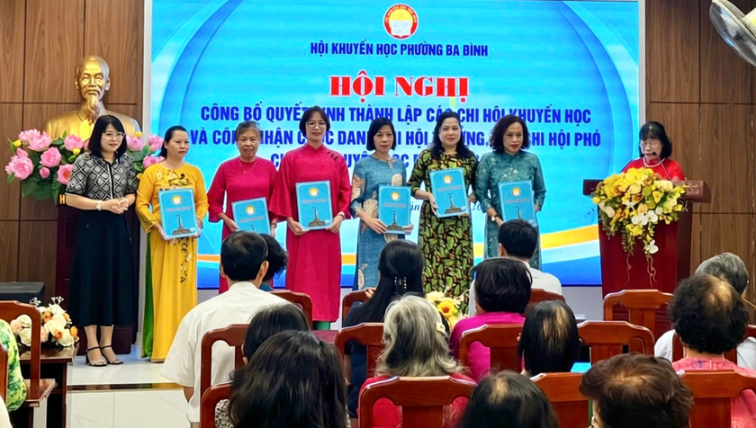 Hội Khuyến học phường Ba Đình kiện toàn tổ chức, củng cố bộ máy cơ sở - Ảnh 4.