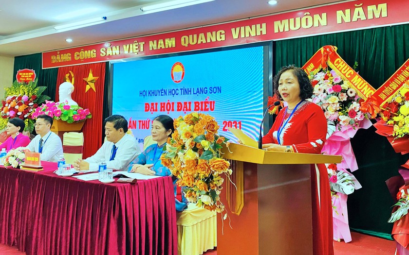 Đại hội Hội Khuyến học tỉnh Lạng Sơn lần thứ VI: Đẩy mạnh học tập suốt đời gắn với chuyển đổi số - Ảnh 1.