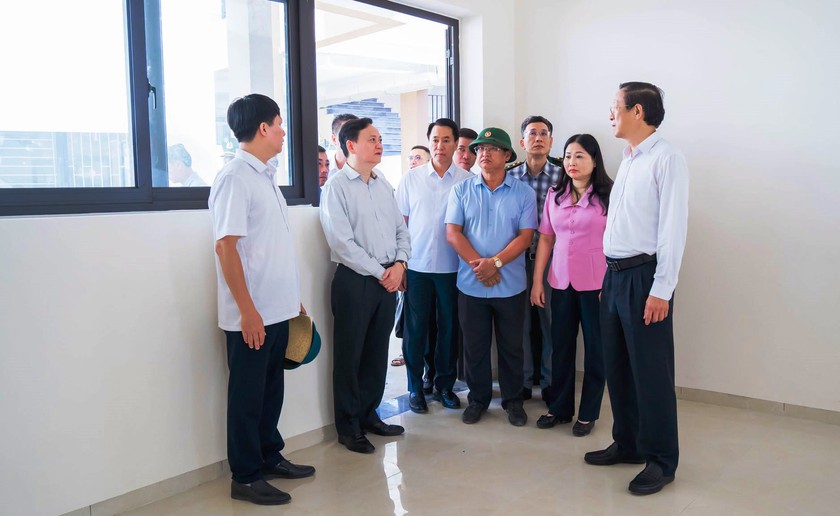 Ng&ocirc;i trường nội tr&uacute; bi&ecirc;n giới sẽ l&agrave; điểm cầu truyền h&igrave;nh ch&iacute;nh lễ khai giảng năm học mới cả nước sắp ho&agrave;n thiện - Ảnh 4.