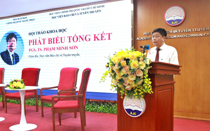 Hội thảo khoa học quốc gia "Đổi mới tuy&ecirc;n truyền, phổ biến l&yacute; luận ch&iacute;nh trị tr&ecirc;n kh&ocirc;ng gian mạng" - Ảnh 3.