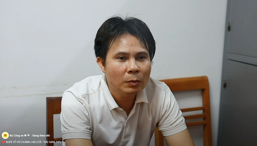 Vũ Ho&agrave;ng Hải (Hải SAPA TV) bị khởi tố với 2 tội danh - Ảnh 3.