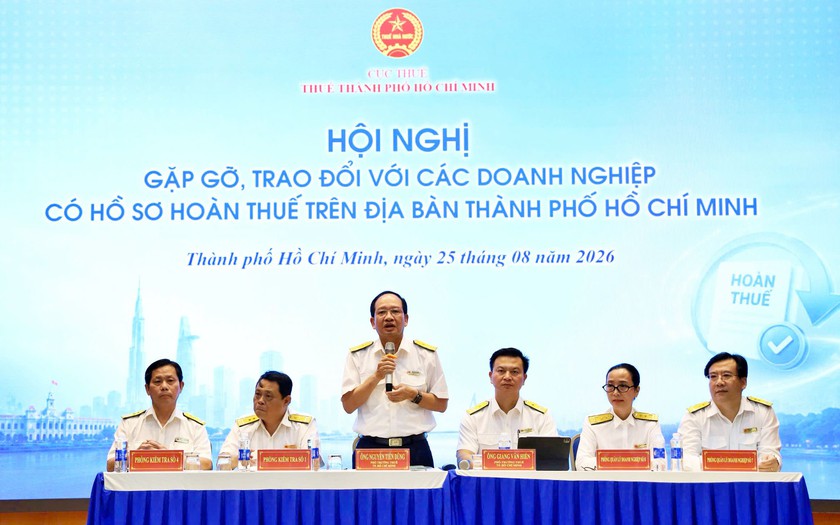 8 tháng đầu năm 2026, Thuế Thành phố Hồ Chí Minh hoàn thuế hơn 29.500 tỷ đồng - Ảnh 1.
