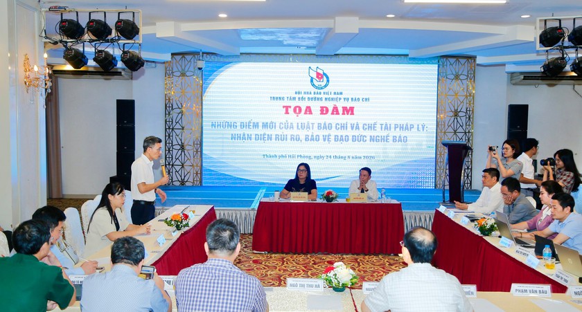 Nhận diện rủi ro ph&aacute;p l&yacute;, giữ vững đạo đức nghề b&aacute;o, điểm mới của Luật b&aacute;o ch&iacute; v&agrave; chế t&agrave;i ph&aacute;p l&yacute; - Ảnh 1.