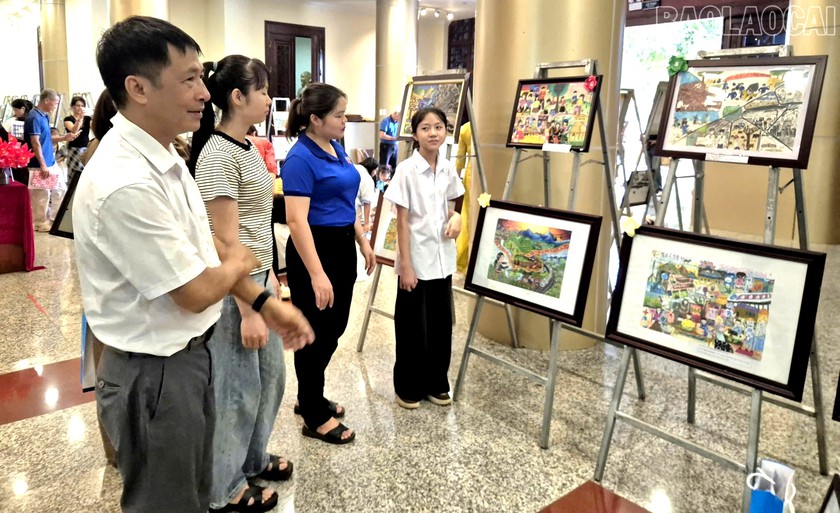 Bảo t&agrave;ng L&agrave;o Cai tổng kết cuộc thi vẽ tranh "Em gieo xanh" năm 2026 - Ảnh 5.