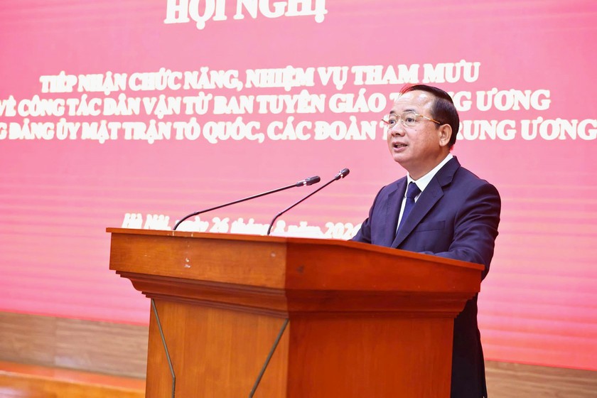 Đảng ủy Mặt trận Tổ quốc, các đoàn thể Trung ương tiếp nhận chức năng, nhiệm vụ tham mưu công tác dân vận - Ảnh 2.
