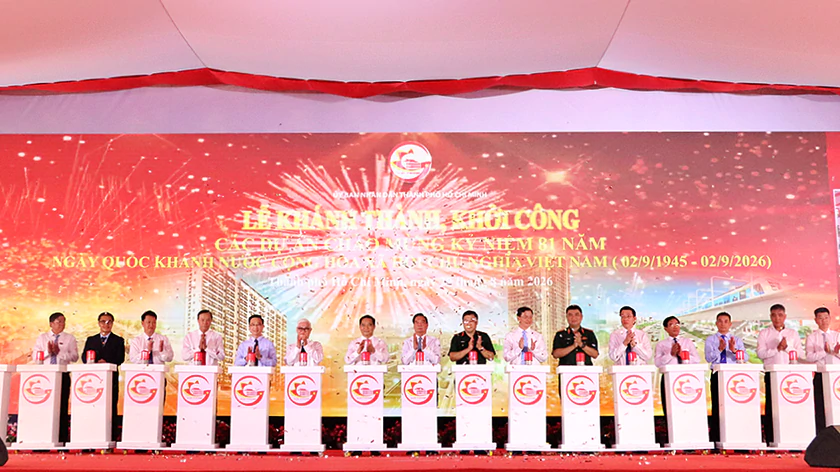 Th&agrave;nh phố Hồ Ch&iacute; Minh kh&aacute;nh th&agrave;nh v&agrave; khởi c&ocirc;ng 11 c&ocirc;ng tr&igrave;nh, dự &aacute;n với tổng mức đầu tư hơn 181.412 tỷ đồng - Ảnh 1.