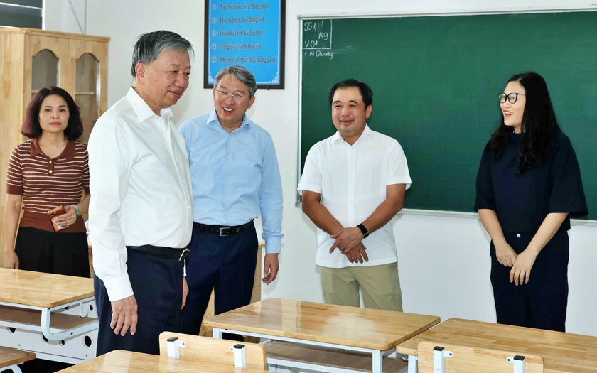 Tổng B&iacute; thư, Chủ tịch nước T&ocirc; L&acirc;m kiểm tra thực địa c&aacute;c dự &aacute;n trọng điểm tại H&agrave; Nội - Ảnh 1.