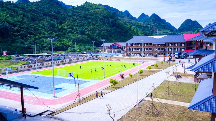 Trường Phổ th&ocirc;ng d&acirc;n tộc nội tr&uacute; Tiểu học v&agrave; THCS Mường Khương sẵn s&agrave;ng cho ng&agrave;y khai giảng - Ảnh 3.