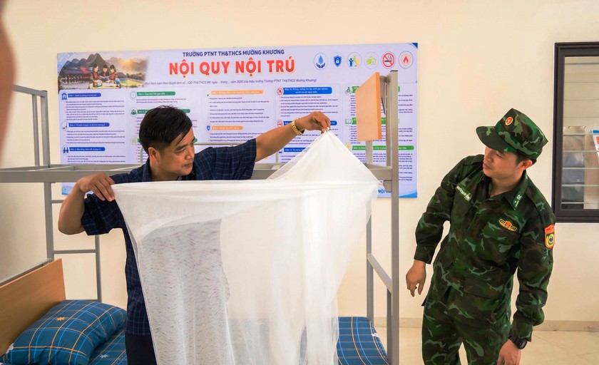 Trường Phổ th&ocirc;ng d&acirc;n tộc nội tr&uacute; Tiểu học v&agrave; THCS Mường Khương sẵn s&agrave;ng cho ng&agrave;y khai giảng - Ảnh 5.