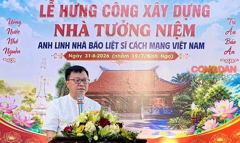 Lễ hưng công xây dựng nhà tưởng niệm anh linh nhà báo liệt sĩ cách mạng Việt Nam - Ảnh 4.
