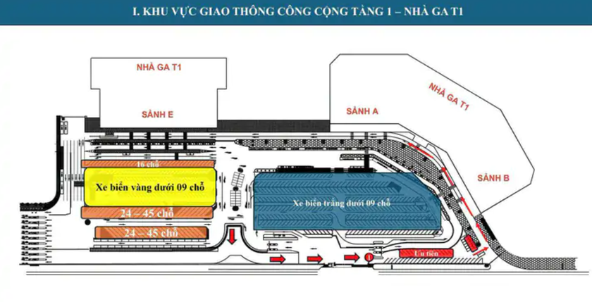 Vị tr&iacute; đ&oacute;n xe c&ocirc;ng nghệ tại s&acirc;n bay Nội B&agrave;i - Ảnh 3.