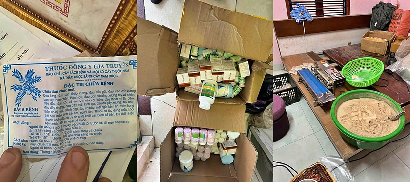 Tái diễn thủ đoạn trộn thuốc giảm đau vào thuốc Đông y lừa bán, 2 đối tượng bị khởi tố - Ảnh 2.