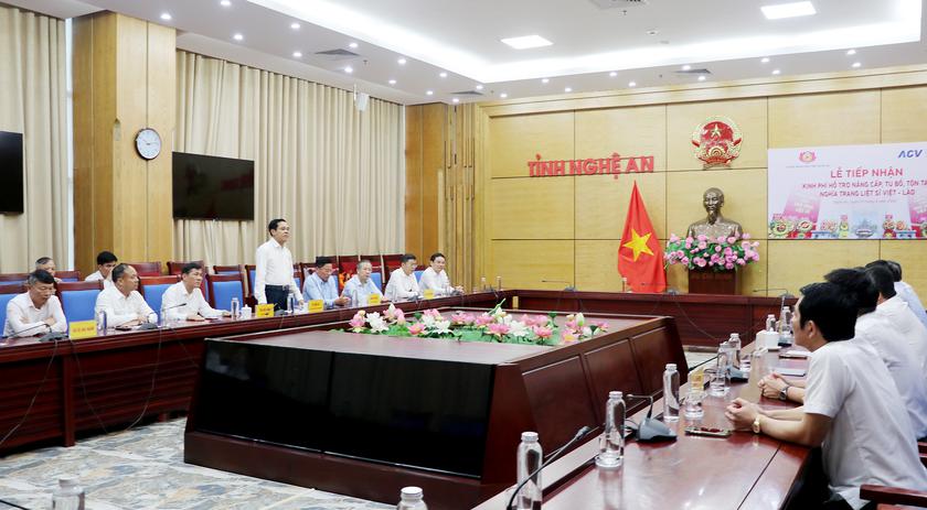 Nghệ An tiếp nhận 20 tỉ đồng hỗ trợ, n&acirc;ng cấp nghĩa trang liệt sĩ Việt - L&agrave;o - Ảnh 1.