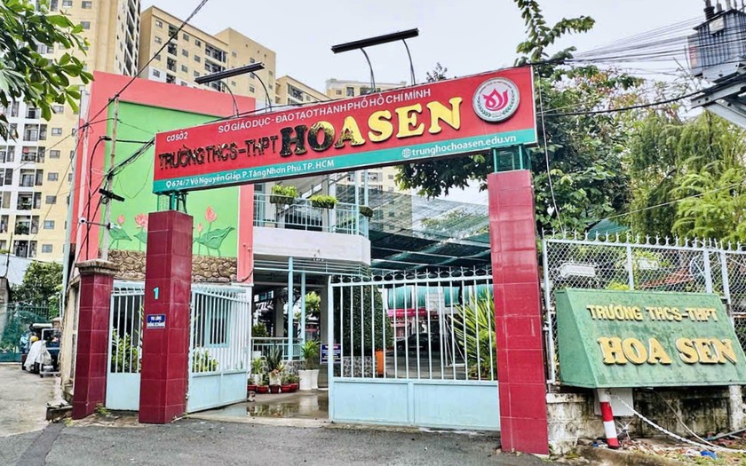Chấm dứt hoạt động tuyển sinh, gi&aacute;o dục tại một cơ sở Trường Trung học cơ sở v&agrave; Trung học phổ th&ocirc;ng Hoa Sen - Ảnh 1.