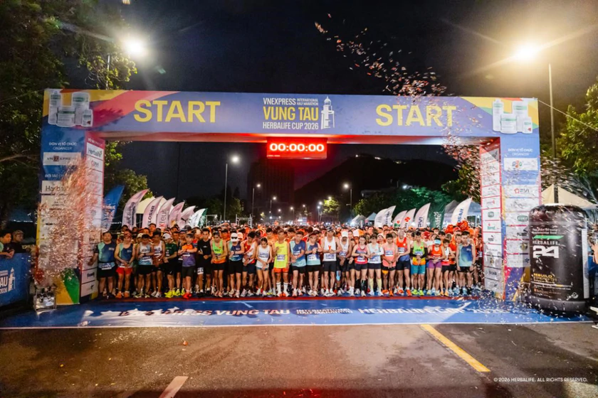 VnExpress Vung Tau International Half Marathon Herbalife Cup 2026 thu h&uacute;t 8.000 vận động vi&ecirc;n - Ảnh 1.