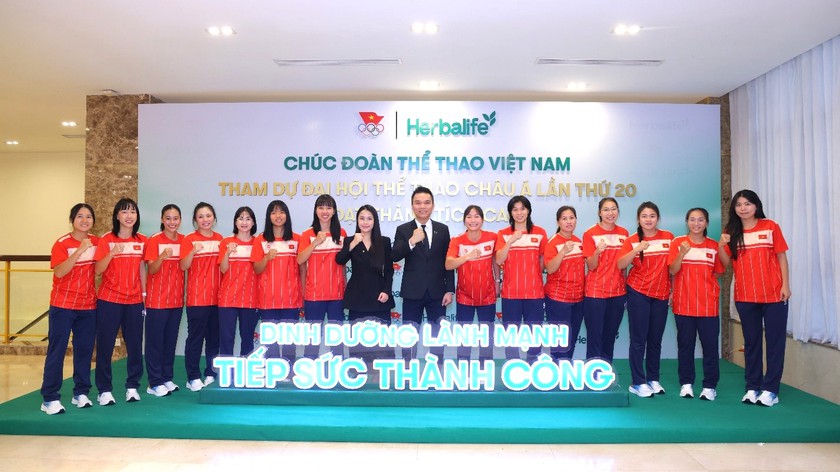 Herbalife Việt Nam tiếp sức cho đo&agrave;n thể thao Việt Nam trước giờ l&ecirc;n đường tham dự ASIAD 20 - Ảnh 3.