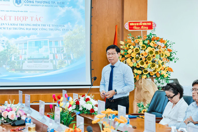 Hai trường đại học ký kết khai trương điểm thi vệ tinh HSK - Ảnh 2.