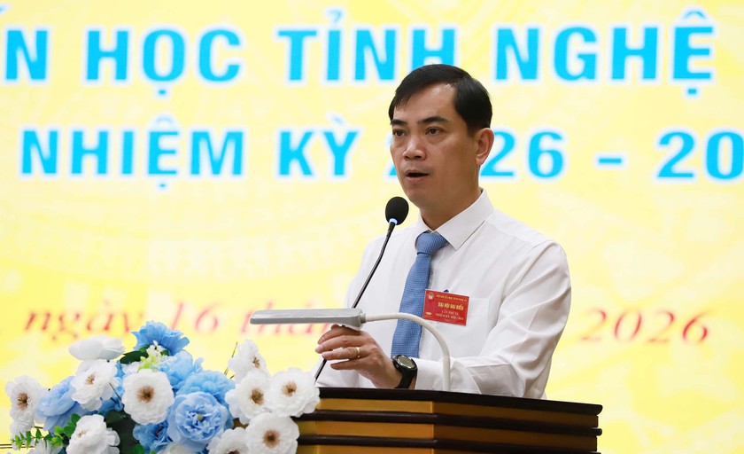 &Ocirc;ng Nguyễn Thanh Hiền t&aacute;i đắc cử Chủ tịch Hội Khuyến học tỉnh Nghệ An - Ảnh 9.