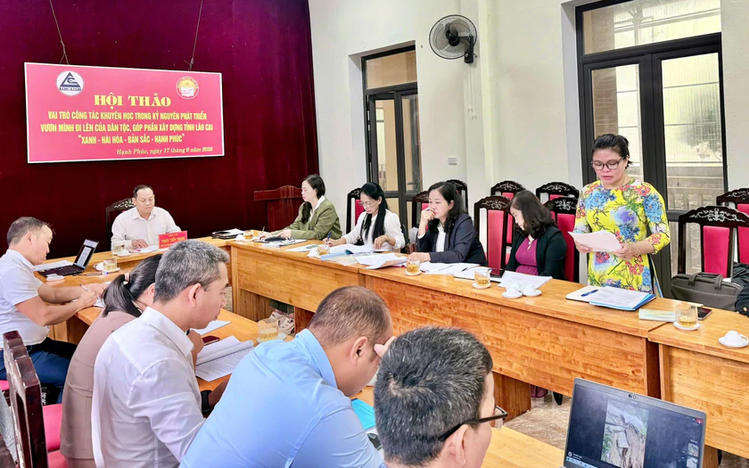 Hội Khuyến học L&agrave;o Cai hội thảo vai tr&ograve; của khuyến học x&acirc;y dựng kỷ nguy&ecirc;n xanh, h&agrave;i ho&agrave;, bản sắc v&agrave; hạnh ph&uacute;c - Ảnh 2.