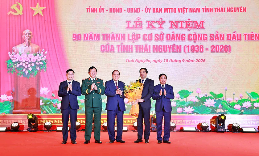 Th&aacute;i Nguy&ecirc;n long trọng kỷ niệm 90 năm th&agrave;nh lập cơ sở Đảng Cộng sản đầu ti&ecirc;n của tỉnh - Ảnh 1.