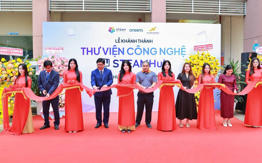 Trường Đại học Lạc Hồng khánh thành thư viện công nghệ STEAMHub kinh phí 1,1 tỷ đồng - Ảnh 1.