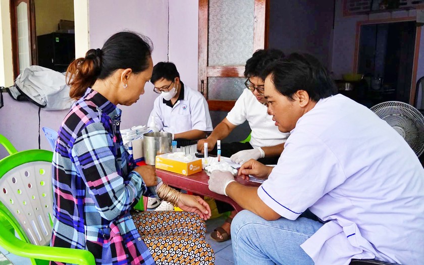 X&atilde; đảo Thạnh An ho&agrave;n th&agrave;nh kh&aacute;m sức khỏe cho 100% người d&acirc;n - Ảnh 1.