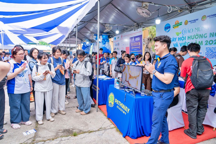 Trường Đại học S&agrave;i G&ograve;n ứng dụng AI, gi&uacute;p sinh vi&ecirc;n "chạm việc l&agrave;m" trực tuyến - Ảnh 3.