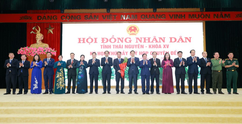 Ông Nguyễn Thế Mạnh được HĐND tỉnh Thái Nguyên bầu giữ chức Chủ tịch UBND tỉnh - Ảnh 4.