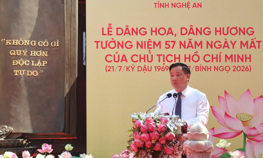 Trang trọng lễ giỗ B&aacute;c Hồ tr&ecirc;n qu&ecirc; hương của Người - Ảnh 3.