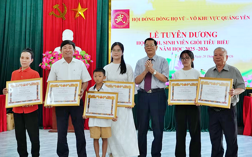 Dòng họ Vũ - Võ Quảng Yên lan tỏa phong trào khuyến học, vinh danh 43 học sinh xuất sắc - Ảnh 3.