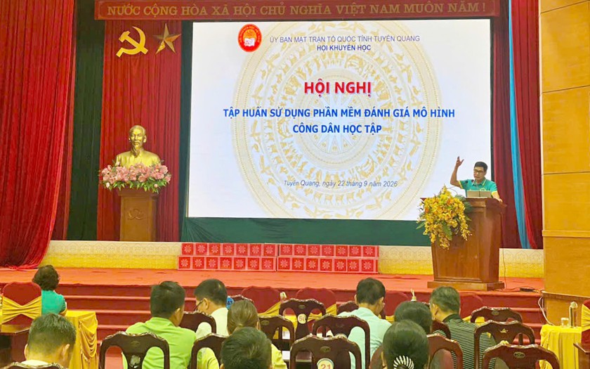 Hội Khuyến học Tuy&ecirc;n Quang tập huấn nghiệp vụ c&ocirc;ng t&aacute;c khuyến học cho c&aacute;n bộ cơ sở - Ảnh 3.