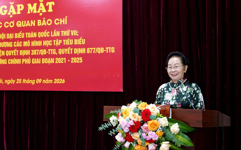Hội Khuyến học Việt Nam gặp mặt b&aacute;o ch&iacute;: Lan tỏa tinh thần học tập suốt đời trong kỷ nguy&ecirc;n mới - Ảnh 6.