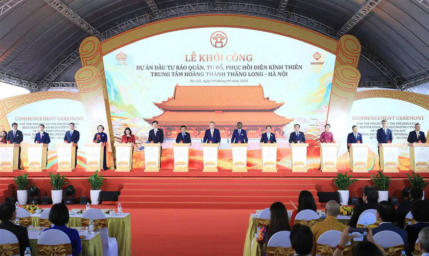 H&agrave; Nội: Khởi c&ocirc;ng Dự &aacute;n đầu tư bảo quản, tu bổ, phục hồi Điện K&iacute;nh Thi&ecirc;n- Ảnh 1.