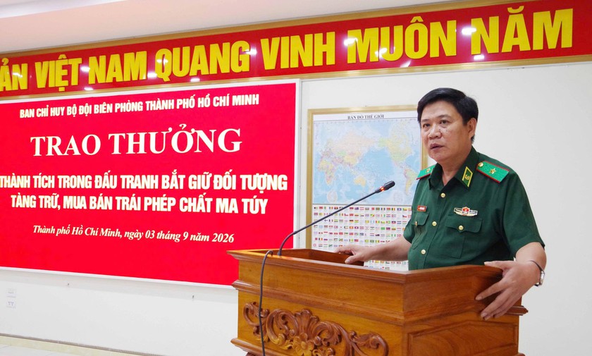 Bộ đội Bi&ecirc;n ph&ograve;ng Th&agrave;nh phố Hồ Ch&iacute; Minh thưởng &ldquo;n&oacute;ng&rdquo; tổ đ&aacute;nh &aacute;n ma tu&yacute; - Ảnh 1.