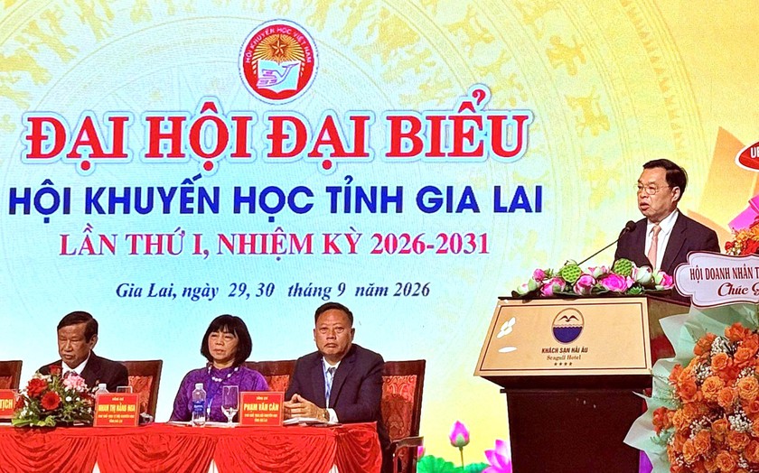Đại hội đại biểu Hội Khuyến học Gia Lai lần thứ I quyết t&acirc;m đột ph&aacute; x&acirc;y dựng x&atilde; hội học tập - Ảnh 2.