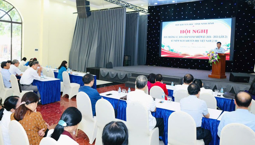 Hội nghị Ban Thường vụ, Ban Chấp hành Hội Khuyến học Ninh Bình lần thứ 2, nhiệm kỳ 2026-2031 - Ảnh 2.