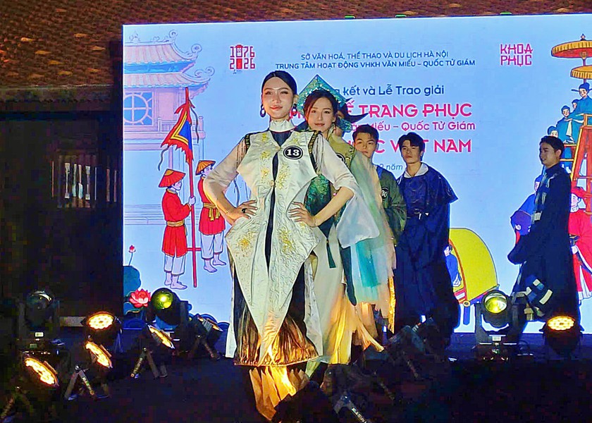 Trao giải thi thiết kế trang phục từ cảm hứng Văn Miếu - Quốc Tử Giám: Khoa phục Việt Nam - Ảnh 3.