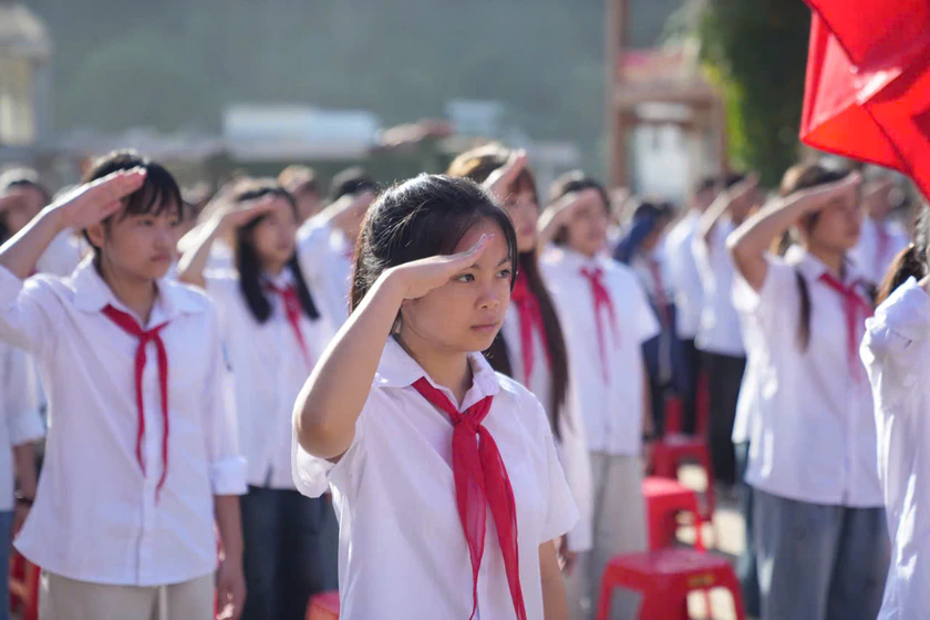 Cao Bằng vào năm học mới: Dấu ấn những ngôi trường nội trú liên cấp nơi biên cương - Ảnh 5.