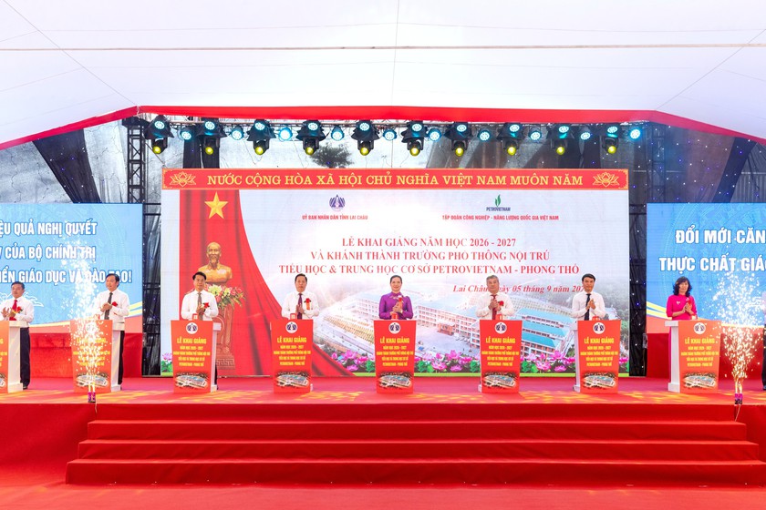Thêm ngôi trường xinh đẹp giữa núi rừng Tây Bắc - Ảnh 1.