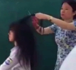Cắt tóc nữ sinh trong tiết học, giáo viên khiến công chúng bất bình