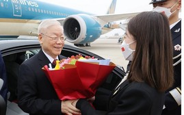 Tổng Bí thư Nguyễn Phú Trọng đến Bắc Kinh, bắt đầu chuyến thăm chính thức nước Cộng hòa Nhân dân Trung Hoa
