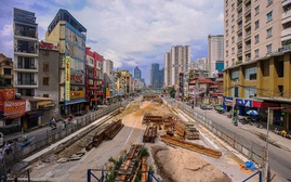 Công trình hầm chui Lê Văn Lương - Tố Hữu gấp rút thi công giai đoạn cuối