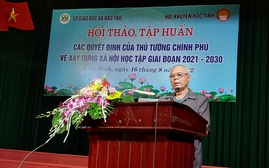 Hội Khuyến học Nam Định: Tập huấn xây dựng xã hội học tập 2022
