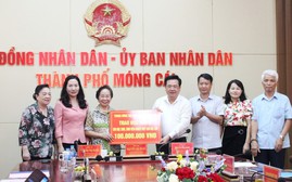 Chủ tịch Hội Khuyến học Việt Nam Nguyễn Thị Doan làm việc với Hội Khuyến học thành phố Móng Cái