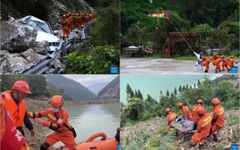 Động đất ở Tứ Xuyên, Trung Quốc: Lực lượng cứu hộ chạy đua với thời gian giải cứu người mắc kẹt