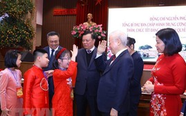 Tổng Bí thư Nguyễn Phú Trọng thăm, chúc Tết Đảng bộ, Chính quyền và nhân dân Thủ đô Hà Nội